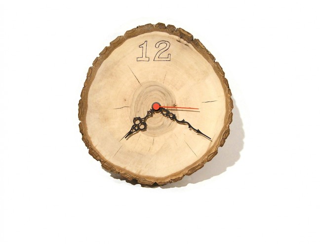 walnut clock