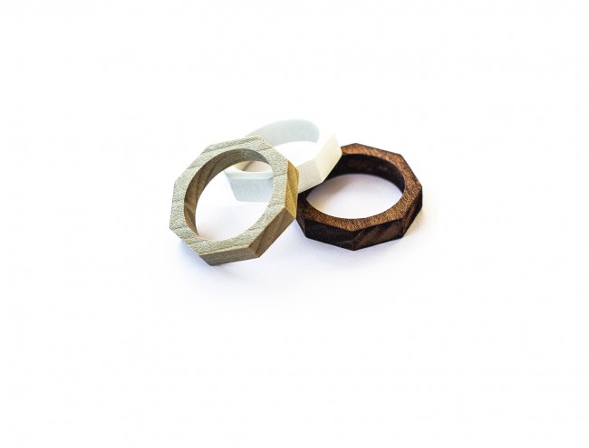 octagon wooden ring