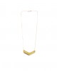 md1 wood gold necklace