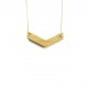 md1 wood gold necklace