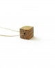 wooden cube 1 necklace