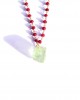 fluorite rozario chain ruby necklace