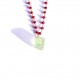 fluorite rozario chain ruby necklace