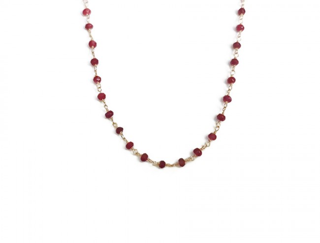 rozario red quartz necklace