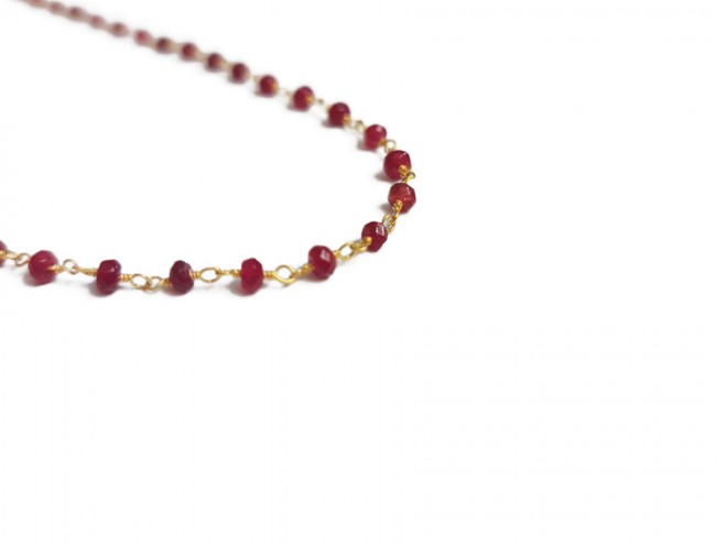 rozario red quartz necklace
