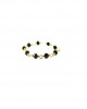 black rozario pearl chain ring