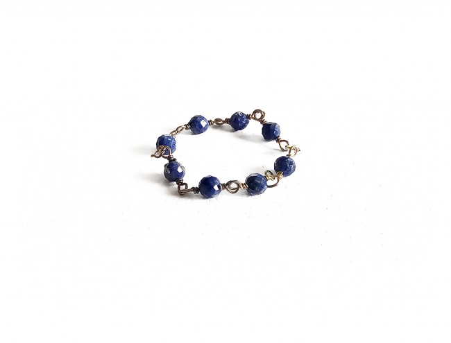 lapis rozario  chain ring