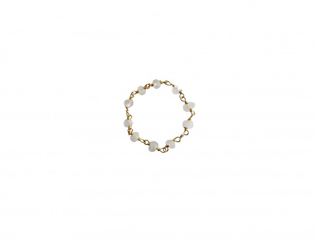 white  rozario quartz chain ring 