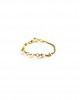 white rozario pearl chain ring