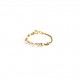 white rozario pearl chain ring