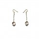 rozario pink gold circle earrings