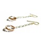 rozario pink gold circle earrings