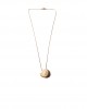 big moon shell 14K gold necklace