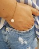 clam shell 14K gold bracelet