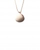clam shell 14K gold necklace