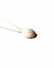 clam shell 14K gold necklace