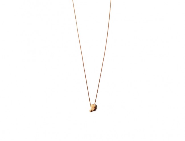 little screw shell 14K gold necklace