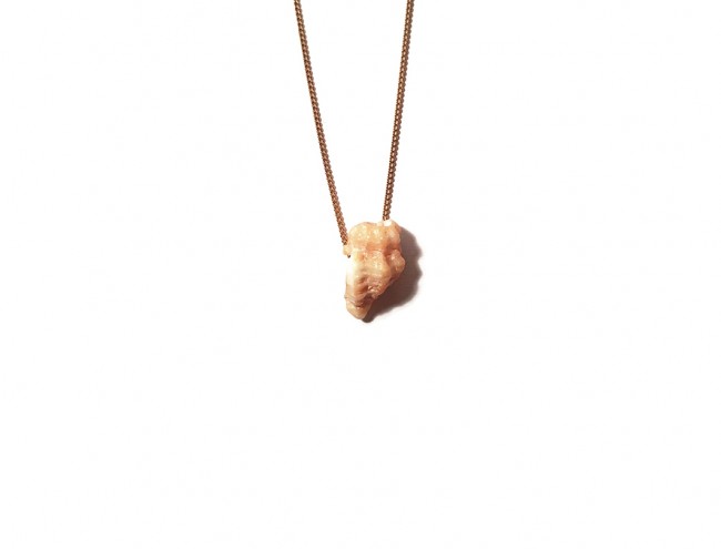 little screw shell 14K gold necklace