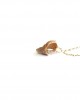 little screw shell rozario pearls 14K gold necklace