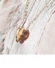 little screw shell rozario pearls 14K gold necklace