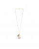 screw shell 14K gold necklace