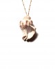 screw shell 14K gold necklace