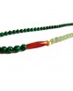 malachite carnelian green jade gold necklace