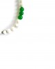 white grey howlite green jade necklace