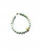 amazonite  gold sphere bracelet 