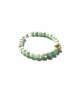 amazonite  gold sphere bracelet 