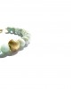 amazonite  gold sphere bracelet 