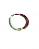 cherry agate gold heart bracelet 