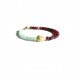 cherry agate gold heart bracelet 