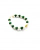 malachite white coral heart bracelet