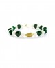 malachite white coral heart bracelet