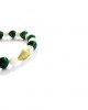 malachite white coral heart bracelet