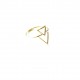 double triangle 14K gold ring