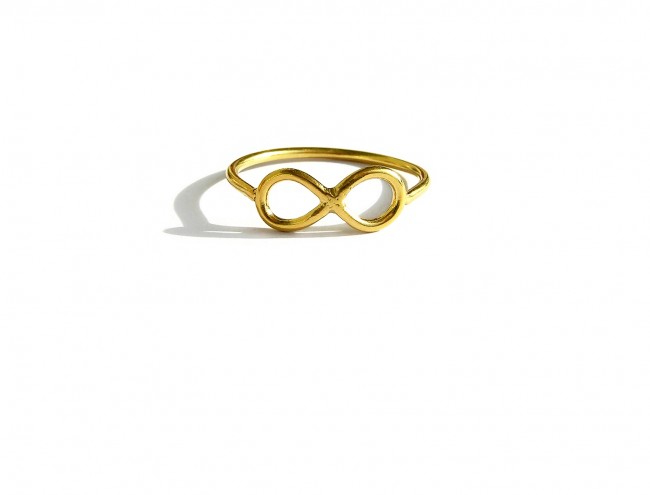 infinity 14K gold ring