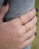 infinity 14K gold ring