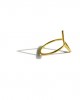 rhombus 14K gold ring