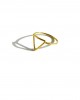 triangle 14K gold ring
