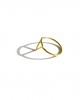 triangle 14K gold ring