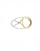 triangle 14K gold ring