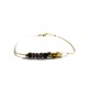 black gold beads chain bracelet