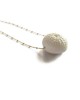 14K chain sea urchin necklace 