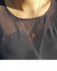 cube black silver chain necklace 
