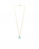 drop 14K gold chain necklace