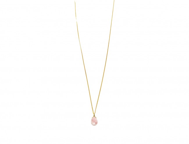 drop 14K gold chain necklace