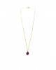 drop 14K gold chain necklace