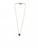 gold heart chain necklace